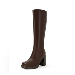 Elegant Brown Knee-High Women's Boots